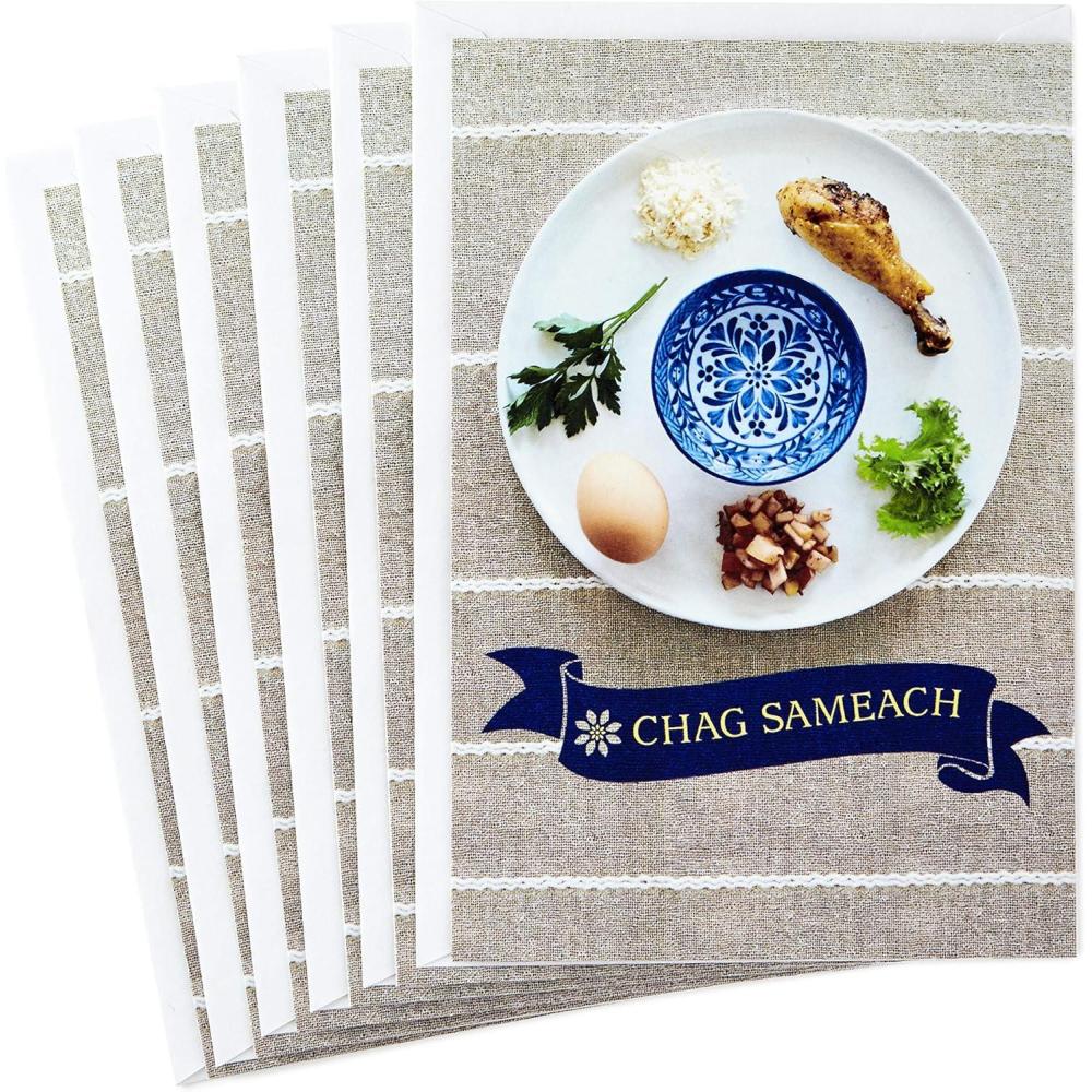 imageHallmark Tree of Life Pack of Passover Cards Hebrew Letters 6 Cards with EnvelopesPassover  Chag Sameach