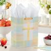 Hallmark 13″ Large Religious Gift Bag with Tissue Paper (Gold Cross, Green, Yellow) for Easter, First Communion, Confirmation, Weddings, Clergy Day(1 Count (Pack of 1))