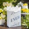 Hallmark 15″ Extra Large Gift Bag with Tissue Paper (“Two Hearts, One Love” Black and Gold) for Weddings, Anniversaries, Engagements, Valentine’s Day(Happily Ever After)
