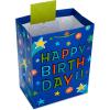 Hallmark 17″ Extra Large Birthday Gift Bags (3-Pack: Happy Birthday Pink, Blue, Pizza) for Kids, Grandchildren, Nieces, Nephews, Boys, Girls, Classmates(Blue  Pizza  Pink)