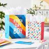 Hallmark 17″ Extra Large Birthday Gift Bags (3-Pack: Happy Birthday Pink, Blue, Pizza) for Kids, Grandchildren, Nieces, Nephews, Boys, Girls, Classmates(Rainbow  Stripes  Polka Dots  Yellow  Pink  Blue)