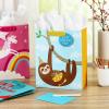 Hallmark 17″ Extra Large Birthday Gift Bags (3-Pack: Happy Birthday Pink, Blue, Pizza) for Kids, Grandchildren, Nieces, Nephews, Boys, Girls, Classmates(Unicorn  Sloth  Dinosaur)