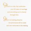 Hallmark 25th Anniversary Card for Couple (Here’s to You Two)