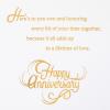 Hallmark 25th Anniversary Card for Couple (Here’s to You Two)