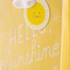 Hallmark 6″ Small Yellow Gift Bag with Tissue Paper – Hello Sunshine – For Baby Showers, Birthdays, Get Well or Any Occasion(Hello Sunshine)