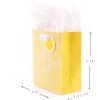 Hallmark 6″ Small Yellow Gift Bag with Tissue Paper – Hello Sunshine – For Baby Showers, Birthdays, Get Well or Any Occasion(Hello Sunshine)