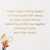 Hallmark Anniversary Greeting Card for a Couple (Birds and Flowers)(Loving Wishes)