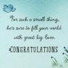 Hallmark Baby Shower Card for Boy (Little Lamb) Welcome New Baby Boy, Congratulations