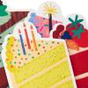 Hallmark Birthday Cake Card Assortment (16 Blank Cards with Envelopes, 4 Designs) for Kids, Grandchildren, Coworkers