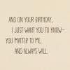 Hallmark Birthday Card for Mom, Aunt, Sister, Grandma (What Matters)(What Matters)