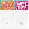 Hallmark Birthday Girl Card Assortment (16 Cards with Envelopes) Roller Skates, Retro, Stars, Pink, Orange