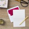 Hallmark Blank Cards Assortment with Organizer, Flowers (50 Flat Paneled Note Cards with Envelopes)(Floral Wreath Heart)