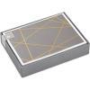 Hallmark Blank Cards, Gold Foil Lines (10 Cards with Envelopes)
