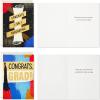 Hallmark Graduation Thank You Cards Bulk, Brush Strokes (40 Thank You Notes and Envelopes)(Black)