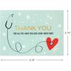 Hallmark Healthcare Thank You Card Pack (20 Blank Cards with Envelopes) for Nurses Day, Doctors, Physician Assistants, Medical Professionals