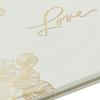 Hallmark Ivory and Gold Guest Book for Weddings, Graduations, Birthdays, Retirement Party, Vacation Home(Ivory)