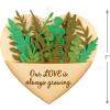 Hallmark Keepsake Christmas Ornament 2024, Growing In Love, Metal & Fabric, Gift for Couple(Growing in Love)