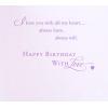 Hallmark Religious 50th Anniversary Card for Wife (Blessing)(Purple Bouquet)