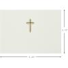 Hallmark Religious Blank Cards, Gold Cross (20 Cards with Envelopes)