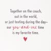 Hallmark Romantic Valentine’s Day Card (You & Me) for Anniversary, Love, Romantic Birthday, Sweetest Day(Favorite Person)
