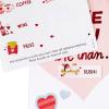 Hallmark Romantic Valentine’s Day Card (You & Me) for Anniversary, Love, Romantic Birthday, Sweetest Day(I Love You More Than . . . Fill in the Blank Stickers)