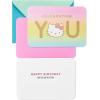 Hallmark Sanrio Hello Kitty Cute Birthday Cards (3 Cards with Envelopes)