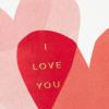 Hallmark Signature Anniversary Card (Overlapping Hearts) for Romantic Birthday, Love, Valentine’s Day for Husband, Wife, Boyfriend, Girlfriend(Overlapping Hearts  I Love You)
