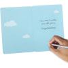 Hallmark Signature Baby Shower Card for Boy (Elephant with Balloon) Welcome New Baby Boy, Congratulations