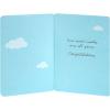 Hallmark Signature Baby Shower Card for Boy (Elephant with Balloon) Welcome New Baby Boy, Congratulations