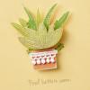 Hallmark Signature Get Well Soon or Sympathy Card (Heart Bandage)(Plant)