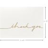 Hallmark Signature Gold Thank You Cards, Gold Script (10 Cards with Envelopes)