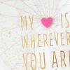 Hallmark Signature Love Card (My Heart is Wherever You Are) for Husband, Wife, Boyfriend, Girlfriend, Spouse(My Heart is Wherever You Are)