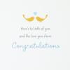 Hallmark Signature Wood Wedding Card, Bridal Shower Card, Engagement Card (The Best is Yet to Be)(Grey)