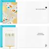 Hallmark Spiritual Birthday Card Assortment (16 Floral Cards with Envelopes, 4 Designs) Bright and Blessed(Party Time)