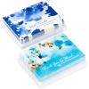 Hallmark Sympathy Thank You Notes (50 Blank Cards with Envelopes) Blue Watercolor Flowers