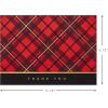 Hallmark Thank You Cards, Classic Plaid (10 Cards with Envelopes)(Classic Plaid)