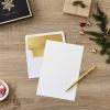 Hallmark Thank You Cards, Classic Plaid (10 Cards with Envelopes)(Gold Snowflake)
