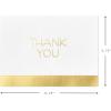 Hallmark Thank You Cards, Gold and White Bulk (40 Thank You Notes with Envelopes for Graduation, Business, Weddings, All Occasion)
