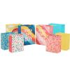 Hallmark 17″ Extra Large Birthday Gift Bags (3-Pack: Happy Birthday Pink, Blue, Pizza) for Kids, Grandchildren, Nieces, Nephews, Boys, Girls, Classmates(Rainbow  Stripes  Polka Dots  Yellow  Pink  Blue)
