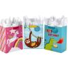 Hallmark 17″ Extra Large Birthday Gift Bags (3-Pack: Happy Birthday Pink, Blue, Pizza) for Kids, Grandchildren, Nieces, Nephews, Boys, Girls, Classmates(Unicorn  Sloth  Dinosaur)