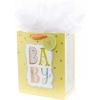Hallmark 6″ Small Yellow Gift Bag with Tissue Paper – Hello Sunshine – For Baby Showers, Birthdays, Get Well or Any Occasion(Baby  Yellow)