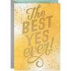 Hallmark Engagement Card or Bridal Shower Card (Let the Wedding Fun Begin)(Best Yes Ever)