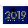 2019 - Retro Blue Thank You Notes