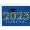2023 - Retro Blue Thank You Notes