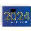 2024 - Retro Blue Thank You Notes