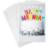 Hallmark Pack of Funny Birthday Cards, Excited Cat (6 Birthday Cards with Envelopes)(Happy Birthday Candles)