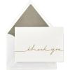 Hallmark Signature Gold Thank You Cards, Gold Script (10 Cards with Envelopes)