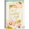 Hallmark Signature Wood Wedding Card, Bridal Shower Card, Engagement Card (The Best is Yet to Be)(Cream)