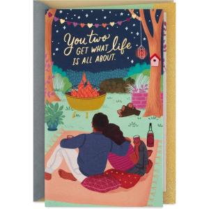 Hallmark Anniversary Greeting Card for a Couple (Birds and Flowers)(Good People)
