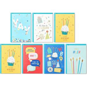 Hallmark Birthday Cards Assortment, 36 Cards with Envelopes (Bright Birthday Wishes)(Bright Birthday Wishes)